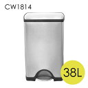 シンプルヒューマン CW1814 レクタンギュラー ステップカン ステンレス 38L ゴミ箱 simplehuman【送料無料】※北海道・沖縄・離島を除く