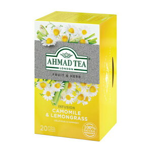 [送料無料]AHMAD TEA アーマッドティー ティーバッグ ハーブティー カモミール＆レモングラス 紅茶 フレーバーティー おうちカフェ×4箱（80袋） 茶葉 【3～4営業日以内に出荷】