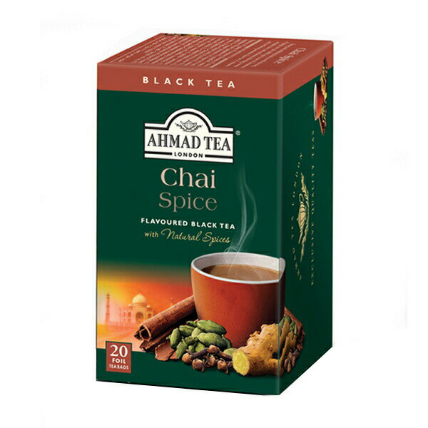 [送料無料]AHMAD TEA アーマッドティー ティーバッグ チャイスパイス 紅茶 おうちカフェ×24箱（480袋） 茶葉 【3～4営業日以内に出荷】