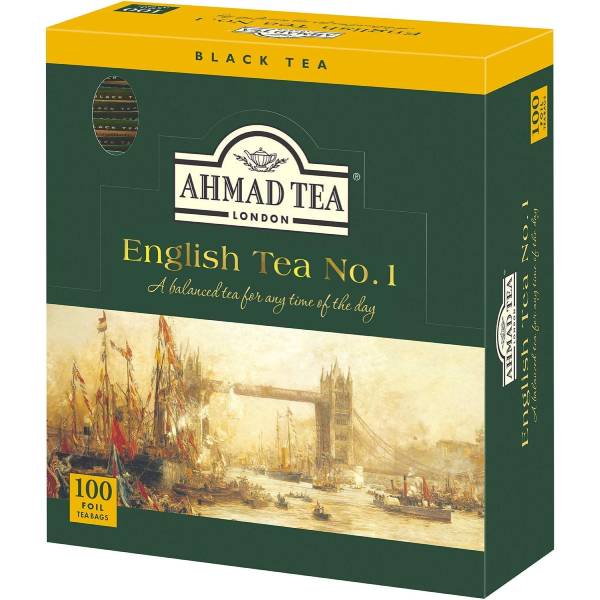 [送料無料]AHMAD TEA アーマッドティー ティーバッグ イングリッシュティー ナンバー1 紅茶 おうちカフェ×24箱（2400袋） 茶葉 【3～4営業日以内に出荷】