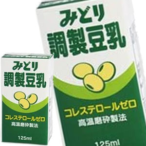 九州乳業 みどり 調製豆乳 125ml紙パック×48本［12本×4箱］[賞味期限：製造日より120日]北海道、沖縄、離島は送料無料対象外［送料無料］【3〜4営業日以内に出荷】