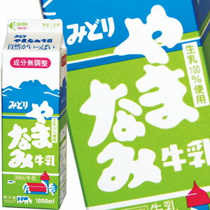 [送料無料]九州乳業 みどり やまなみ牛乳 1000ml紙パック×12本[賞味期限：製造日より15日]北海道、沖縄、離島は送料無料対象外【2～3営..