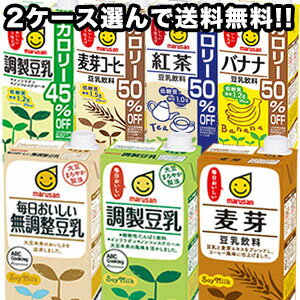 [送料無料]マルサンアイ 豆乳飲料 [豆乳　調整豆乳]1L×6本 2ケースセット選り取り［賞味期限：製造より4ヶ月］2セッ…