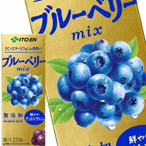 [送料無料] 伊藤園 ブルーベリーミックス 200ml紙パック×48本［24本×2箱］［賞味期限：3ヶ月以上］北海道、沖縄、離…