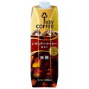 キーコーヒー KEY COFFEE レギュラーコーヒー仕立て リキッドコーヒー 無糖 1000ml×6本 1L ブラックコーヒー 珈琲