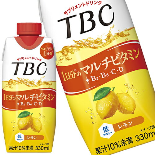 [送料無料] 森永乳業 TBC 1日分のマルチビタミン レモン サプリメントドリンク 330mlボトル缶×24本[12本×2箱]【3～4…