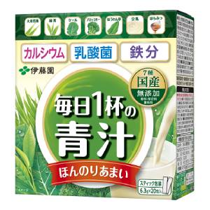 [送料無料] 伊藤園 毎日1杯の青汁 まろやか豆乳ミックス 6.3g×20包個包装×10箱【3～4営業日以内に出荷】 粉末 粉