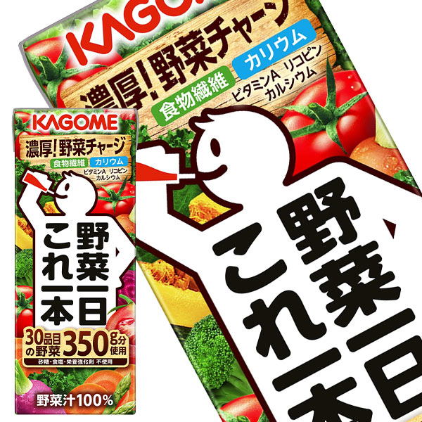 [送料無料]カゴメ 野菜一日これ一本 200ml紙パック 24本［賞味期限：3ヶ月以上］北海道 沖縄 離島は送料無料対象外【3 4営業日以内に出荷】