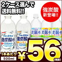 サンガリア 天然水炭酸水 500mlPET×24本×2ケース...