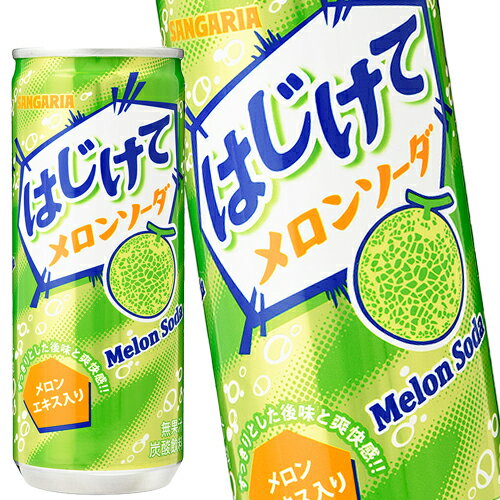 【商品説明】・すっきりとした後味と爽快感をお楽しみいただける、メロンエキス入りの炭酸飲料です。【原材料名】果糖ぶどう糖液糖(国内製造)、メロンエキス／炭酸、酸味料、香料、ベニバナ色素、クチナシ色素【栄養成分】エネルギー 41kcal、たんぱ...