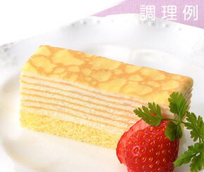 フレック)フリーカットケーキ ミルクレープ 約480g【業務用食品館 冷凍】