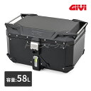【11日1:59迄!全品超得ス-パ-SALE】デイトナ 61298 GIVI リアボックス OBKEV58B (容量:58L) ブラックライン モノキー バイク用アルミケース (別売 スマートセキュリティーロック対応) ジビ DAYTONA