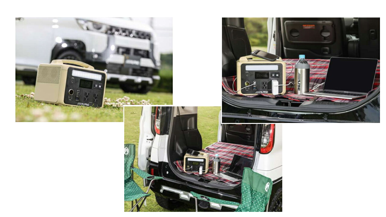 【冬のドーン!と全品超トク祭】PTB-PS640 アルパイン ポータブル電源 640Wh 定格出力:600W 重量:9.3kg 保存温度範囲:-20℃〜60℃ アウトドア 車中泊 DIY ALPINE