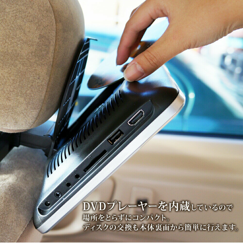 �إåɥ쥹�ȥ�˥��� �� DVD�ץ쥤�䡼 �������� 10����� HDMI DVD��¢ �ꥢ��˥��� DVD �����������å� ���մ�ñ ��˥��� ������˥��� 10.1����� �إåɥ쥹�� ���ޥ��б� ������̵���� [HA103D]