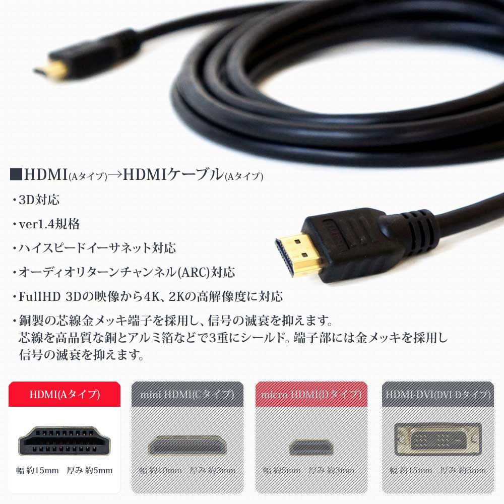 HDMI�����֥� 3m A������ �������� �᡼���ء�����̵����(�����ؤξ��⤢��ޤ�)2 [XCA223]