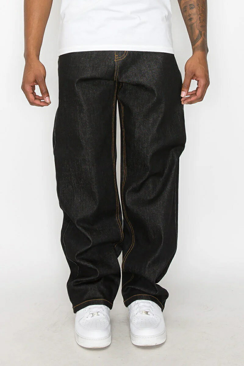 Rakuten - BK71)VICTORIOUS RAW DENIM BAGGY FIT/バギーデニム/32/34/36/38/40/DL998/USサイズ/B系/HIPHOP/BK71