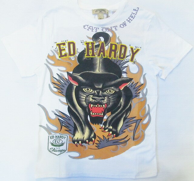 Rakuten - AG81)ED HARDYデザインTシャツ（HC121104)白S/M/L/XL☆US購入【送料無料】