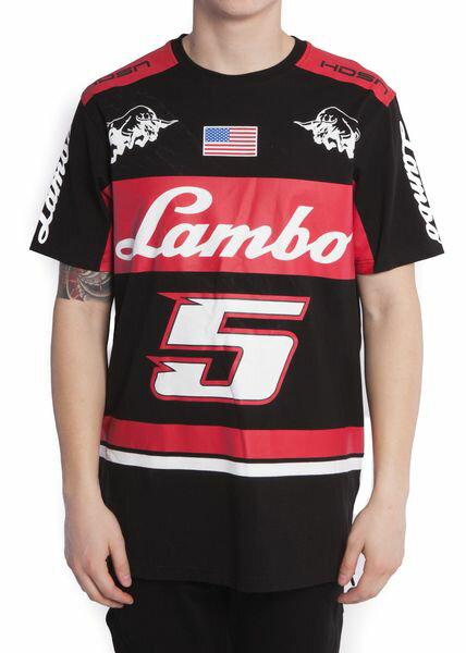 AQ71)HUDSON NYC OUTERWEAR　Lambo　Tシャツ半袖(H1050841)★USLANYカジュアルストリートHIPHOPB系【送料無料】
