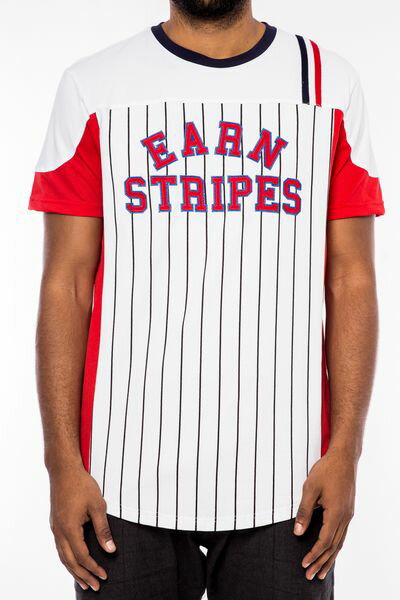 AR25)HUDSON NYC OUTERWEAR EARN STRIPES Tシャツ半袖(H1050916)★USLANYカジュアルストリートHIPHOPB系【送料無料】