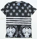 SWITCH REMARKABLEスター&マネーデザインTシャツ半袖(SS6041)黒AQ35★USLANYカジュアルストリートHIPHOPB系