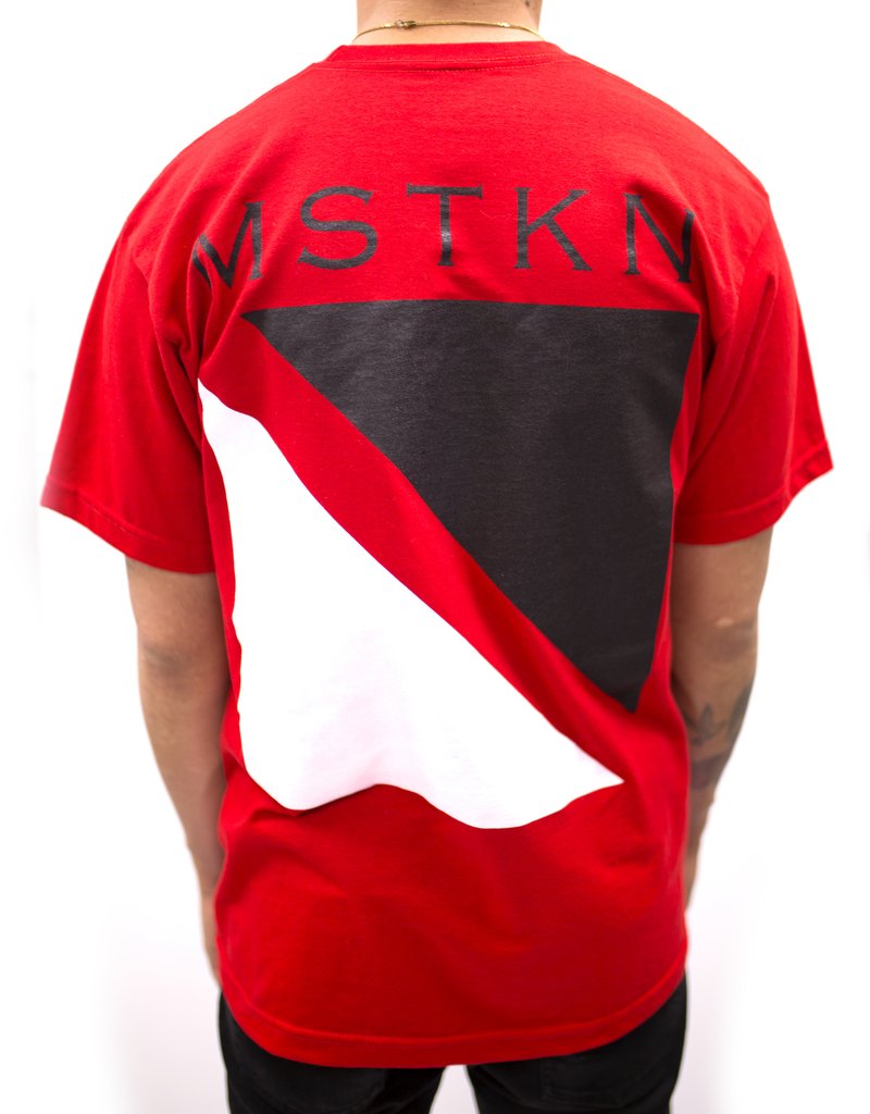 MSTKN SOCIETY バックプリントTシャツ/RED★AW35/USLANYカジュアルストリートHIPHOPB系/大きいサイズ/キングサイズ/S/M/L/XL/2XL