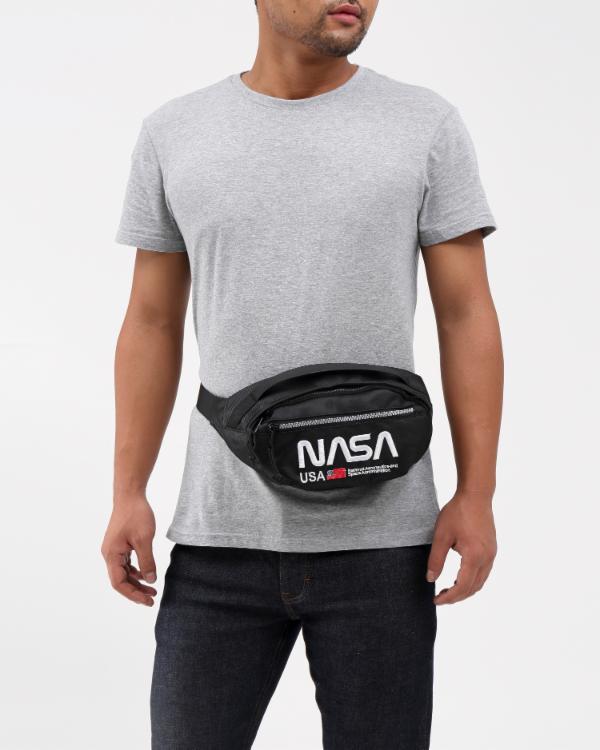 HudsonOuterwear×Nasa WORM FANNY PACK/ウエストポーチ/ハドソンアウターウエアー/バック(H7052412)BLK/BAG201☆US購入LANYストリートカジュアルスポーツダンサーバイク