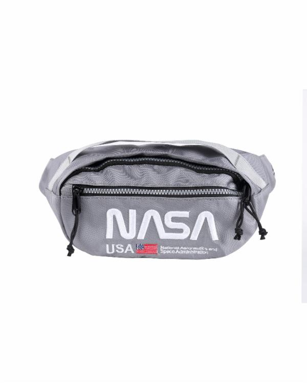 HudsonOuterwear×Nasa WORM FANNY PACK/ウエストポーチ/ハドソンアウターウエアー/バック(H7052412)GREY/BAG201☆US購入LANYストリートカジュアルスポーツダンサーバイク