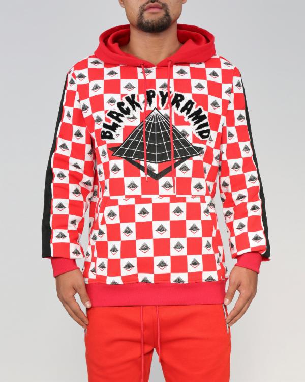 BLACK PYRAMID CHECKERץ륪Сѡ(Y4161605)RED/֥åԥߥå/ꥹ֥饦/AY21US...