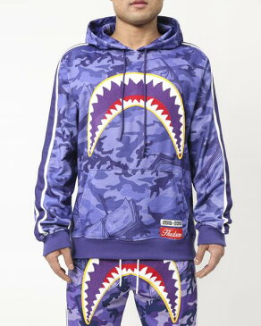 HudsonOuterwear CAMO SHARK MOUTHプルオーバーパーカー /ハドソンアウターウエア 紫(H5052643)/AY90/S/M/L/XL/2XL/3XL/4XL/セットアップ★US購入B系HIPHOPカジュアルストリートウエッサイチカーノ/大きいサイズ/キングサイズ【送料無料】