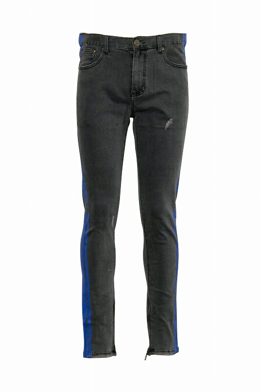 HOMME+FEMME LA ストライプロゴデニムパンツ(HF201907)/オムファムエルエー/AZ61★US購入B系HIPHOPカジュアルストリート【送料無料】