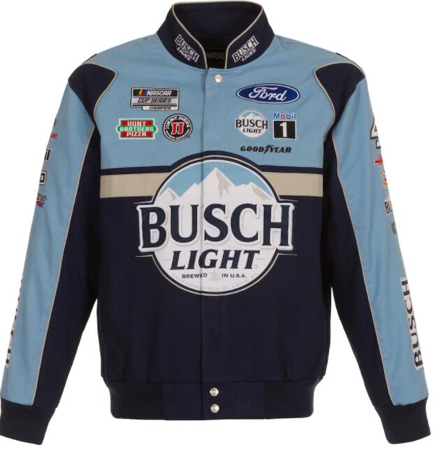 JH Design Kevin Harvick BUSCH 2021 NASCARレーシングツイルジャケット/NAVY/BE11/ナスカー/★US購入B系HIPHOPカジュアルストリートセレブ