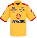 NASCAR LOEY LOGANO ピットコックシャツ/黄色/M/L/XL/大きいサイズ/BE18/USサイズ/大きいサイズ/キングサイズ/ウエッサイ/チカーノ★US購入B系HIPHOPLANY購入