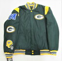 JH Design Green Bay Packers ウールリバーシブル ジャケット/グリーンベイ・パッカーズ/NFL/M/L/XL/2XL/USサイズ/BE73★US購入B系HIPHOPカジュアルストリートセレブ【送料無料】