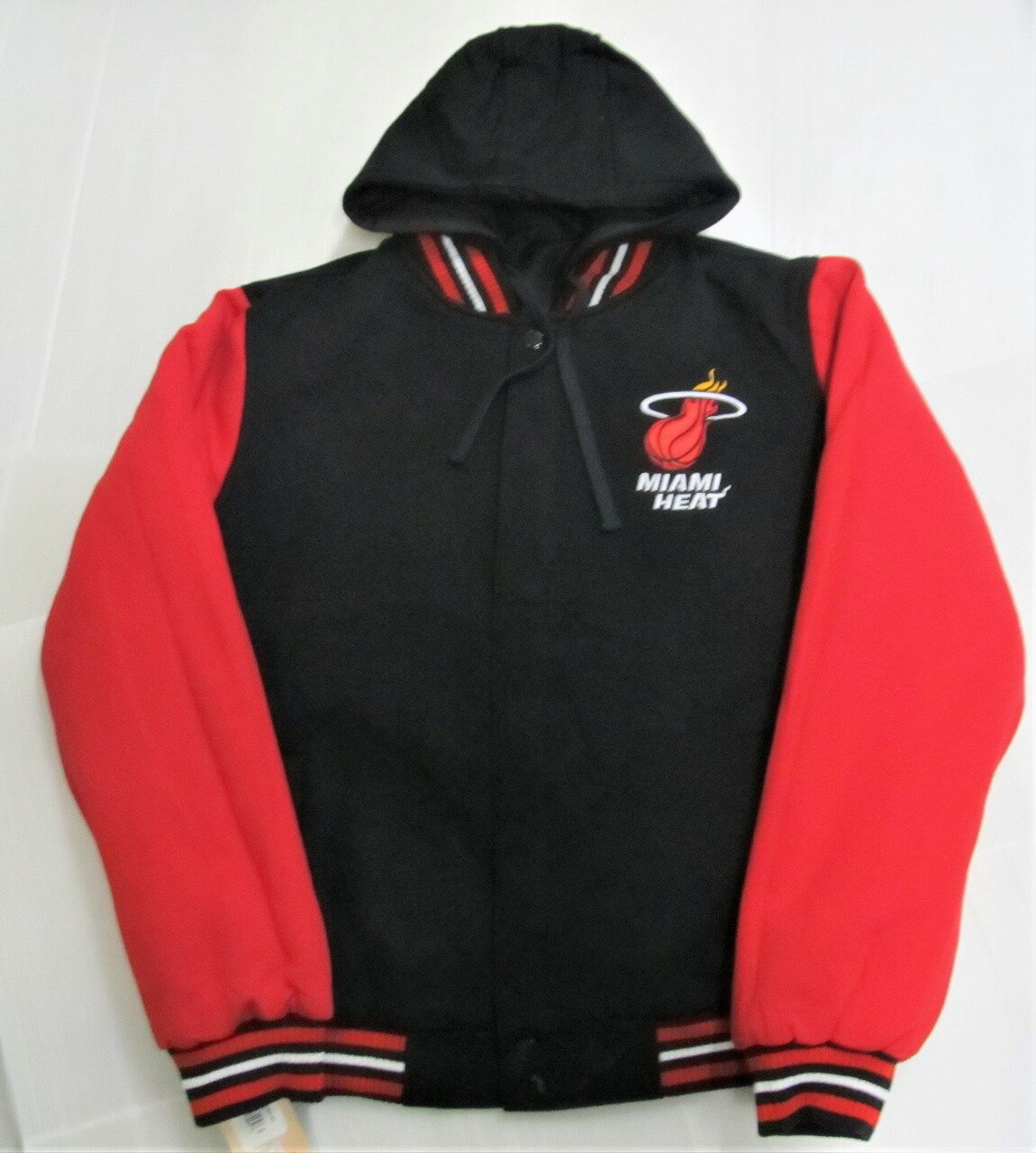 JH Design Miami Heatフード付きリバーシブルジャケット/NBA/マイアミ・ヒート/S/M/XL/2XL/USサイズ/BE82/★US購入B系HIPHOPカジュアルストリートセレブ【送料無料】