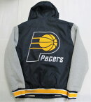 JH Design Indiana Pacers フード付きリバーシブルポリツイルジャケット/NBA/インディアナ・ペイサーズ/S/M/L//BE88/★US購入B系HIPHOPカジュアルストリートセレブ【送料無料】