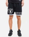 PRO STANDARD LAS VEGAS RAIDERS ジャージハーフパンツ/BLK/M/L/XL/2XL/3XL/ラスベガス・レイダース/HIPHOP/B系/USサイズ/BF81/USLANYカジュアルストリート【送料無料】