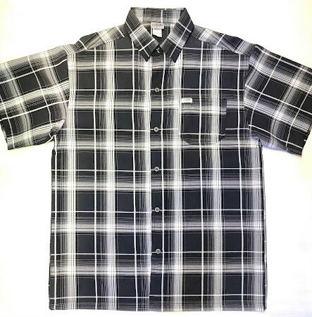 CALTOPチェック柄半袖シャツ グレーチェック/キャルトップ/M/L/XL/2XL/3XL/BH8/USサイズ/大きいサイズ/キングサイズ/ウエッサイ/チカーノ★US購入B系HIPHOPLANY購入
