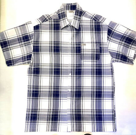 Rakuten - CALTOPチェック柄半袖シャツ　ブルー×ホワイトチェック/キャルトップ/M/L/XL/2XL/3XL/BH8/USサイズ/大きいサイズ/キングサイズ/ウエッサイ/チカーノ★US購入B系HIPHOPLANY購入