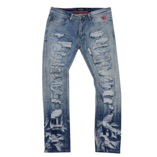 Pants - FROST ORIGINAL ダメージ加工ストレッチ入りデニムパンツ(F1734)/30/32/34/36/38/40/42/USサイズ/大きいサイズ/BH34/★US購入B系HIPHOPカジュアルストリートセレブ【送料無料】