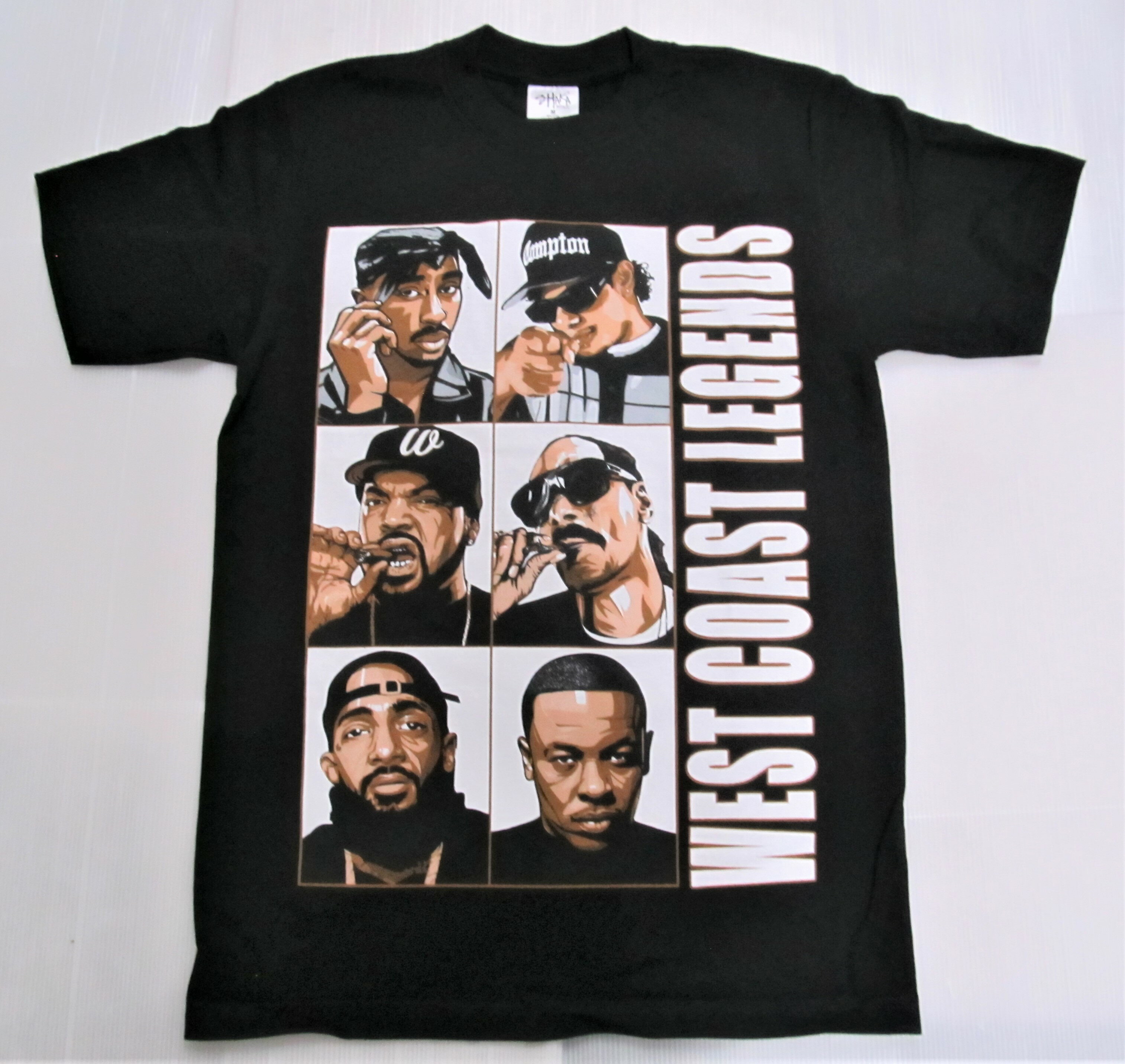 PRO TEAM WEST COST LEGENDS プリント Tシャツ半袖/LA/HIPHOP/M/L/XL/2XL/3XL/大きいサイズ/ヘビー/USサイズ/BH57/B系