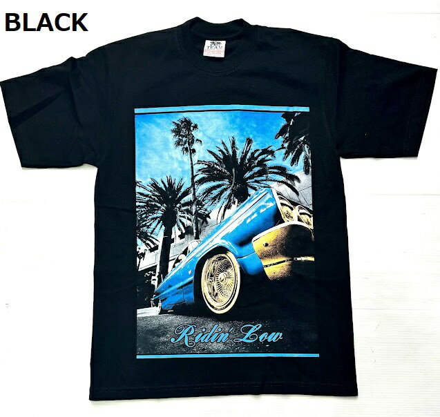 PRO TEAM RIDIN' LOW プリント Tシャツ半袖/LA/HIPHOP/M/L/XL/2XL/3XL/大きいサイズ/ヘビー/USサイズ/BI74/B系