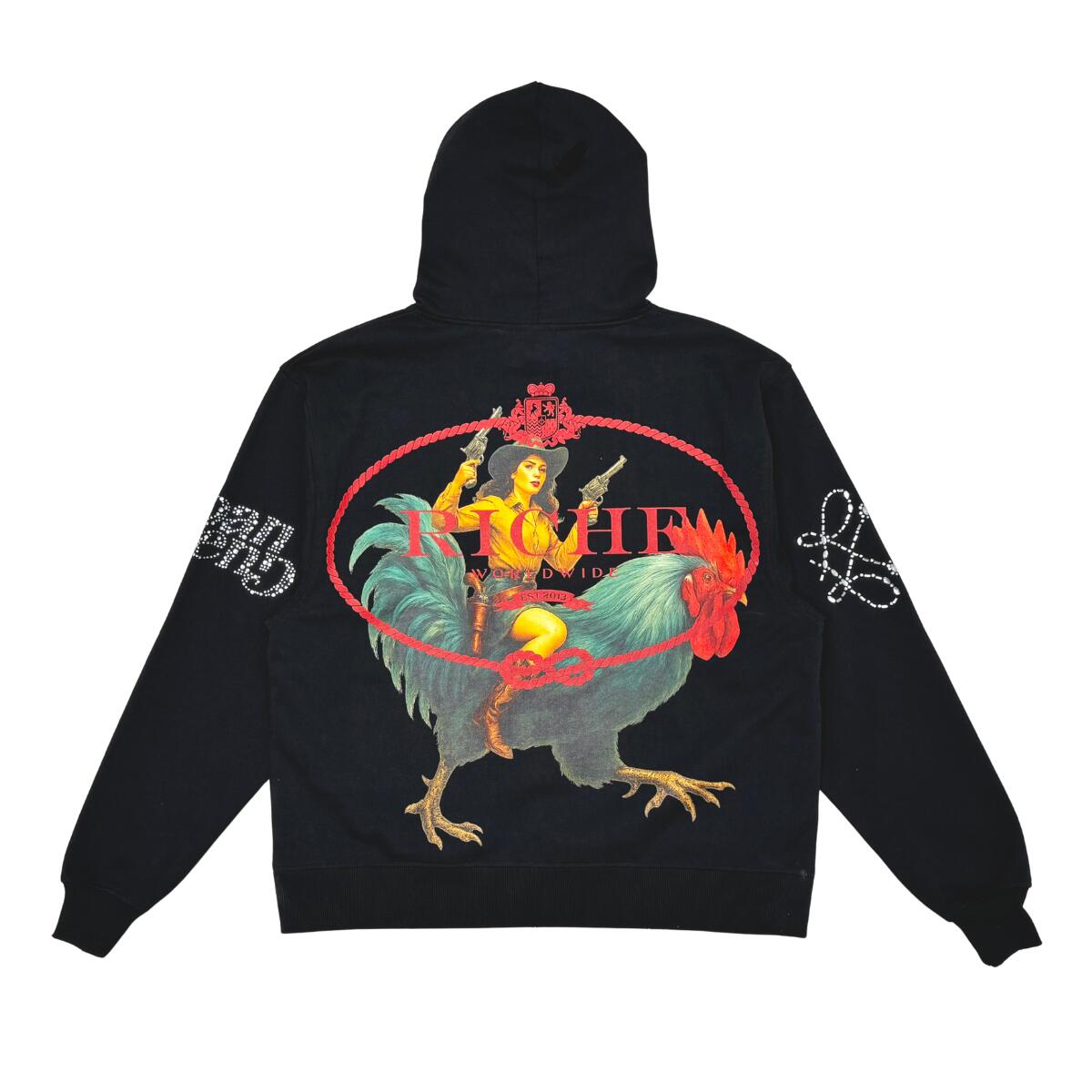 乐天商城 - VIE RICHE Urban legend hoodie プルオーバーパーカー/S/M/L/XL/2XL/3XL/USサイズ/VR-1802/BK28【送料無料】