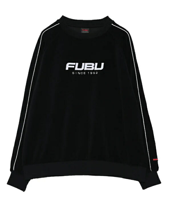 FUBUベロアプルオーバー/トレーナー/M/L/XL/2XL/FAM-61701/HIPHOP/B系/90年代/USサイズ/BK58【送料無料】