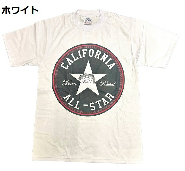 Rakuten - SHAKA WEAR/PRO TEAM CALIFORNIA ALL-STARプリント Tシャツ半袖/LA/HIPHOP/M/L/XL/2XL/3XL/大きいサイズ/ヘビー/BL3/B系