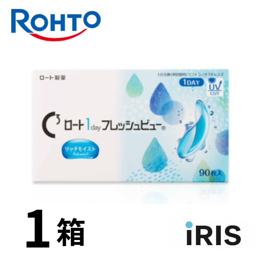 【送料無料】 ロート1dayフレッシュビューリッチモイスト 90枚 1箱