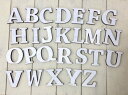 国産ヒノキ使用 木製 アルファベット＆ナンバー 星 ホワイト スタンドタイプ レーザー加工 各種