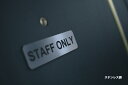 アクリル製 ドアプレート STAFF ONLY TOILET 木目調 シルバー ブラック ゴールド ブロンズ トイレ スタッフオンリー 二層板 各種