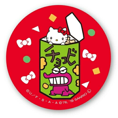 ハローキティ×クレヨンしんちゃん コラボ 缶バッチ 缶バッジ キティちゃん B