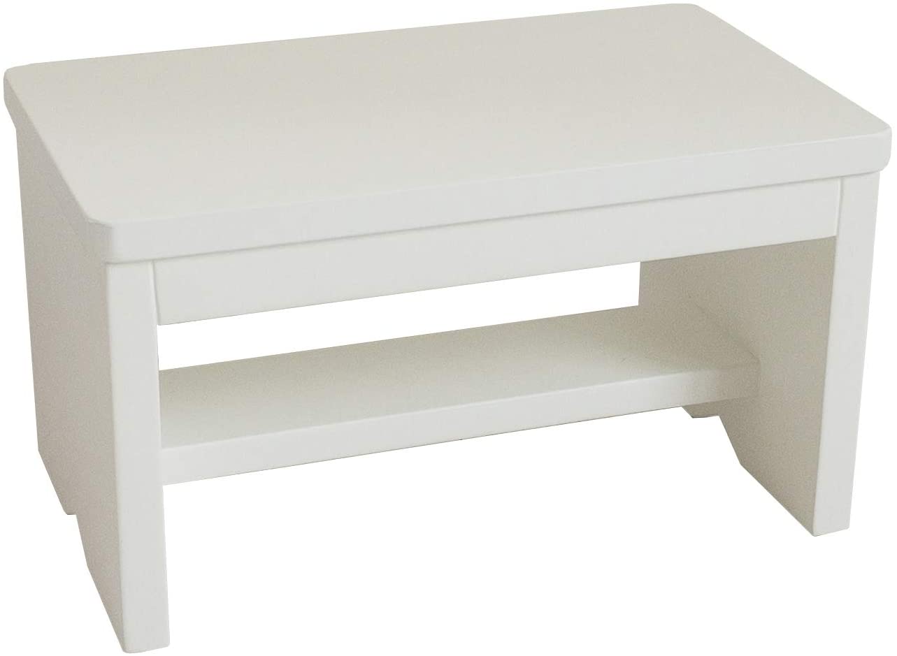 木製踏み台 1段タイプ ステップボード ホワイト