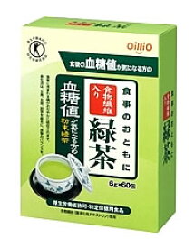 【送料無料！】食事のおともに食物繊維入り緑茶 6g×60包×10個【日清オイリオグループ】【4902380131557】【ゆうメール・ネコポス不可】